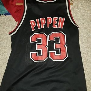 Pippen champion throwback basketball jersey